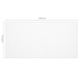 Stalo Apsauga, Permatoma, 200X100Cm, 2Mm, Pvc
