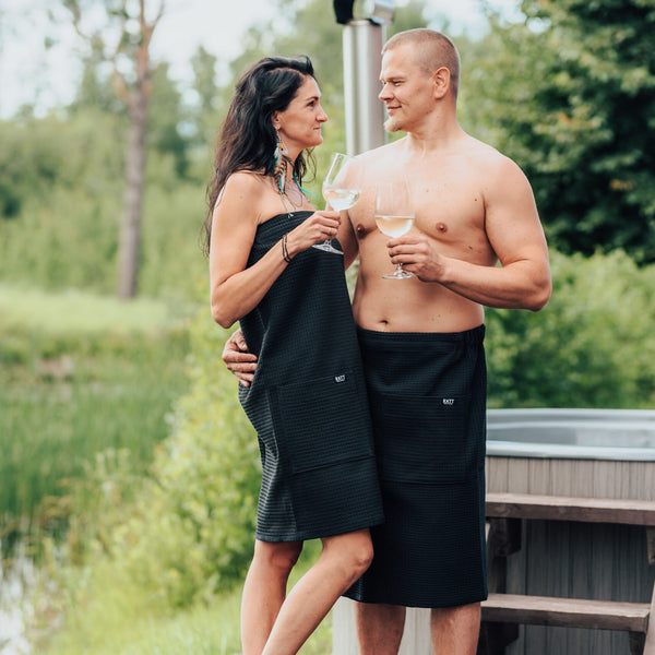 Spa Wrap for Men - Cotton Waffle