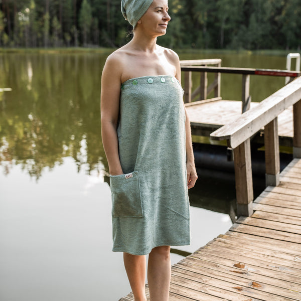 Spa Wrap for Women -  Bamboo Terry