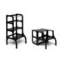 STEP'n'SIT® Convertible 2-in-1 Helper Tower/Table - Black