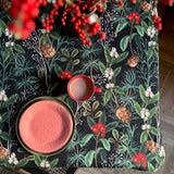 Festive Motive Christmas forest Rectangular Tablecloth