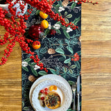 Christmas Forest Table Runner with Tassels