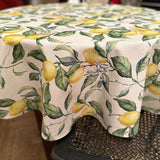 Round Tablecloth - Lemon Linen
