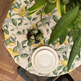 Round Tablecloth - Lemon Linen
