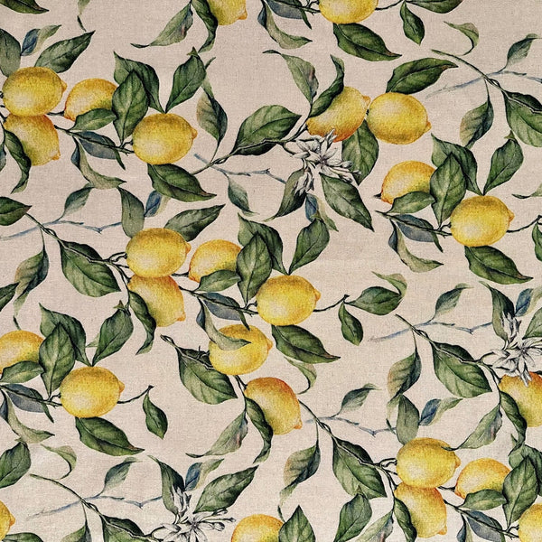 Round Tablecloth - Lemon Linen