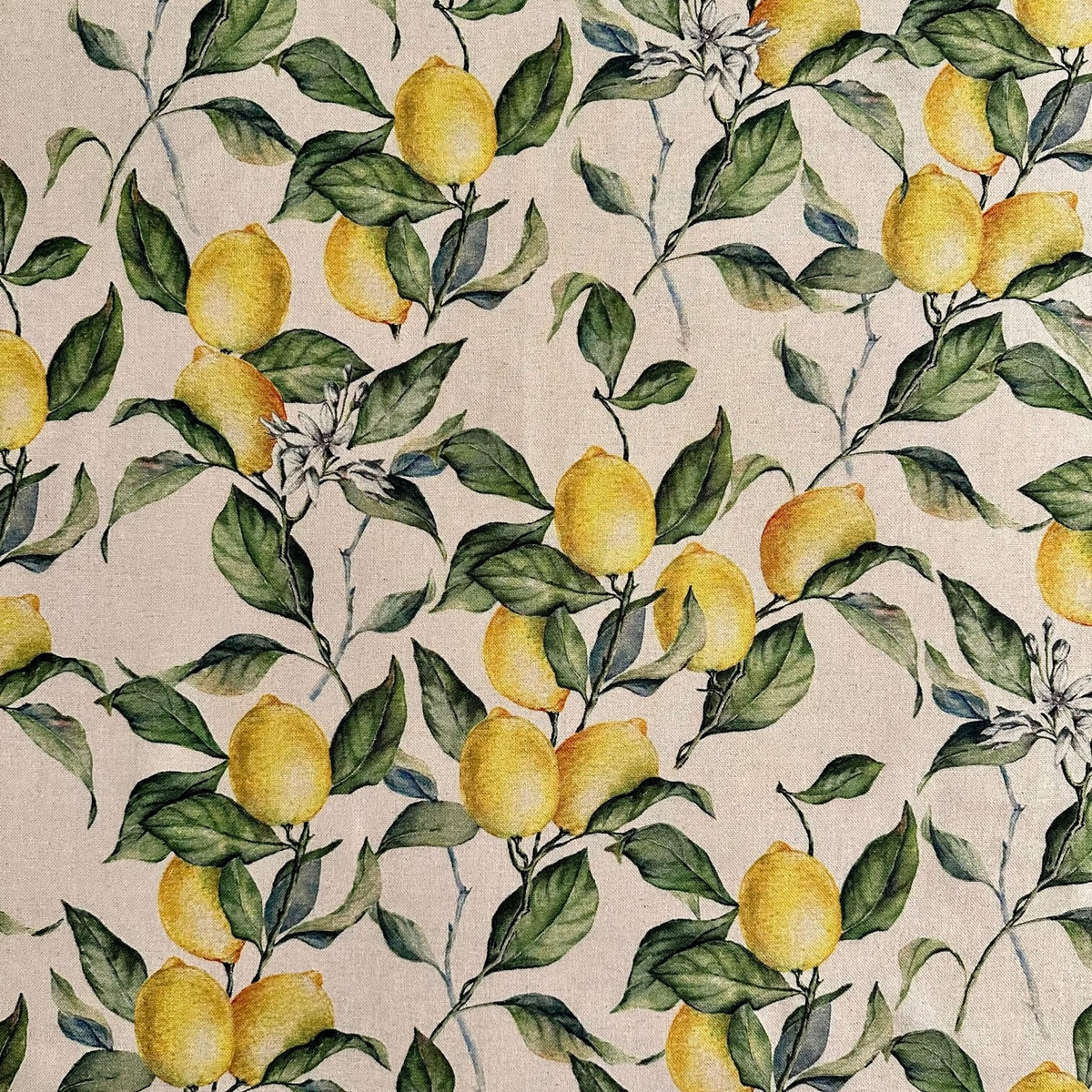 Oven Glove With Double Wool Filling - Lemon Linen
