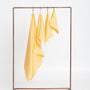 Organic Waffle Cotton Towel - Yellow