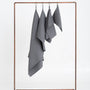 Organic Waffle Cotton Towel - Gray