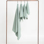Organic Waffle Cotton Towel - Sage Green