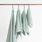 Organic Waffle Cotton Towel - Sage Green