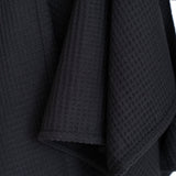 Organic Waffle Cotton Towel - Black