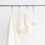 Organic Waffle Cotton Towel - Cream