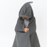 Waffle Fabric Towel with Bunny Ears