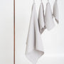 Organic Waffle Cotton Towel - Light Gray