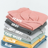 Waffle Fabric Towel with Bunny Ears