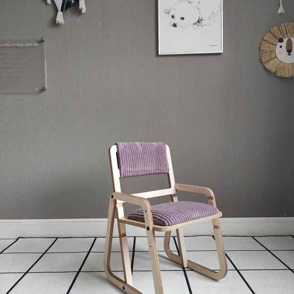 Adjustable Children Chair Julle - Cannon Pink