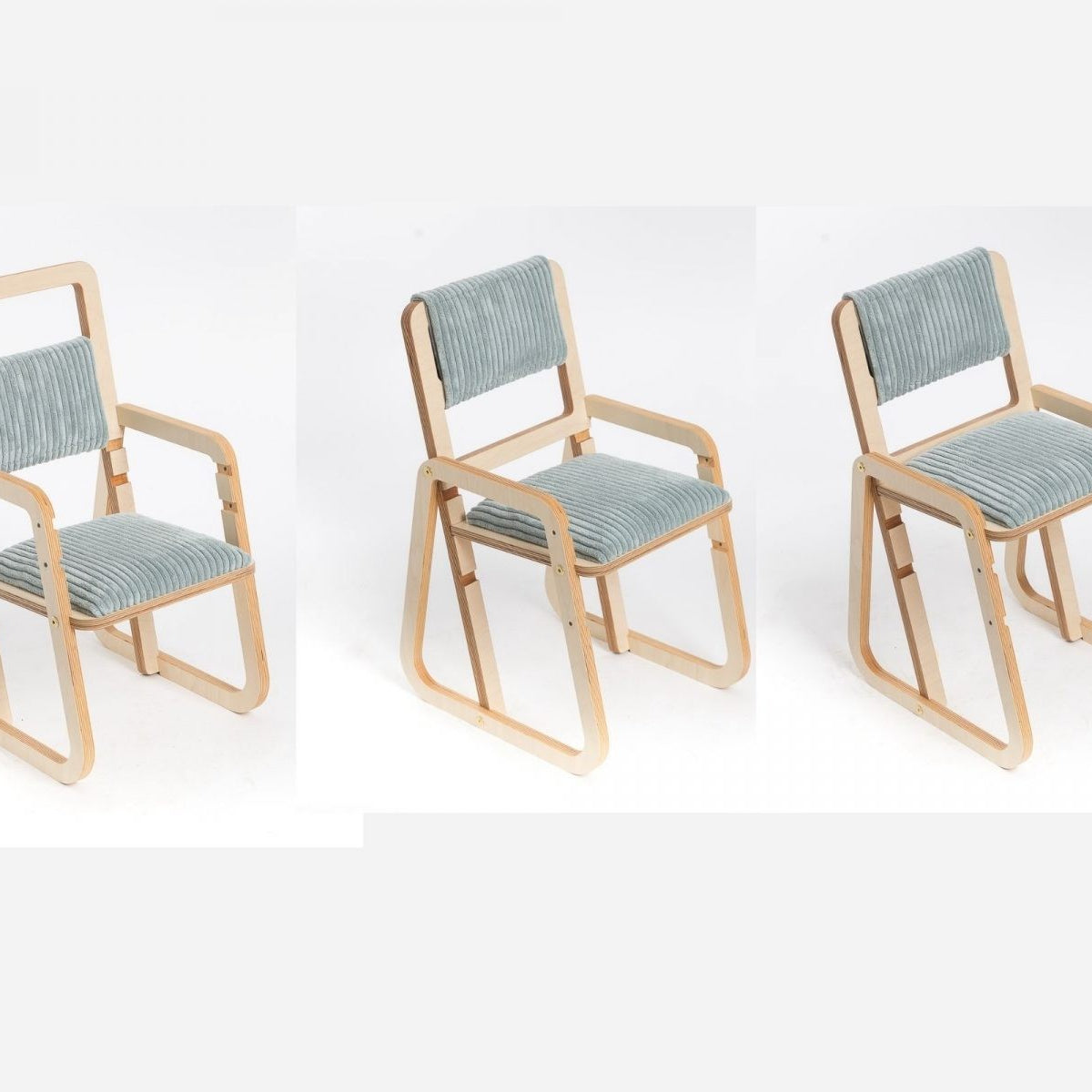 Adjustable Children Chair Julle - Mint Green