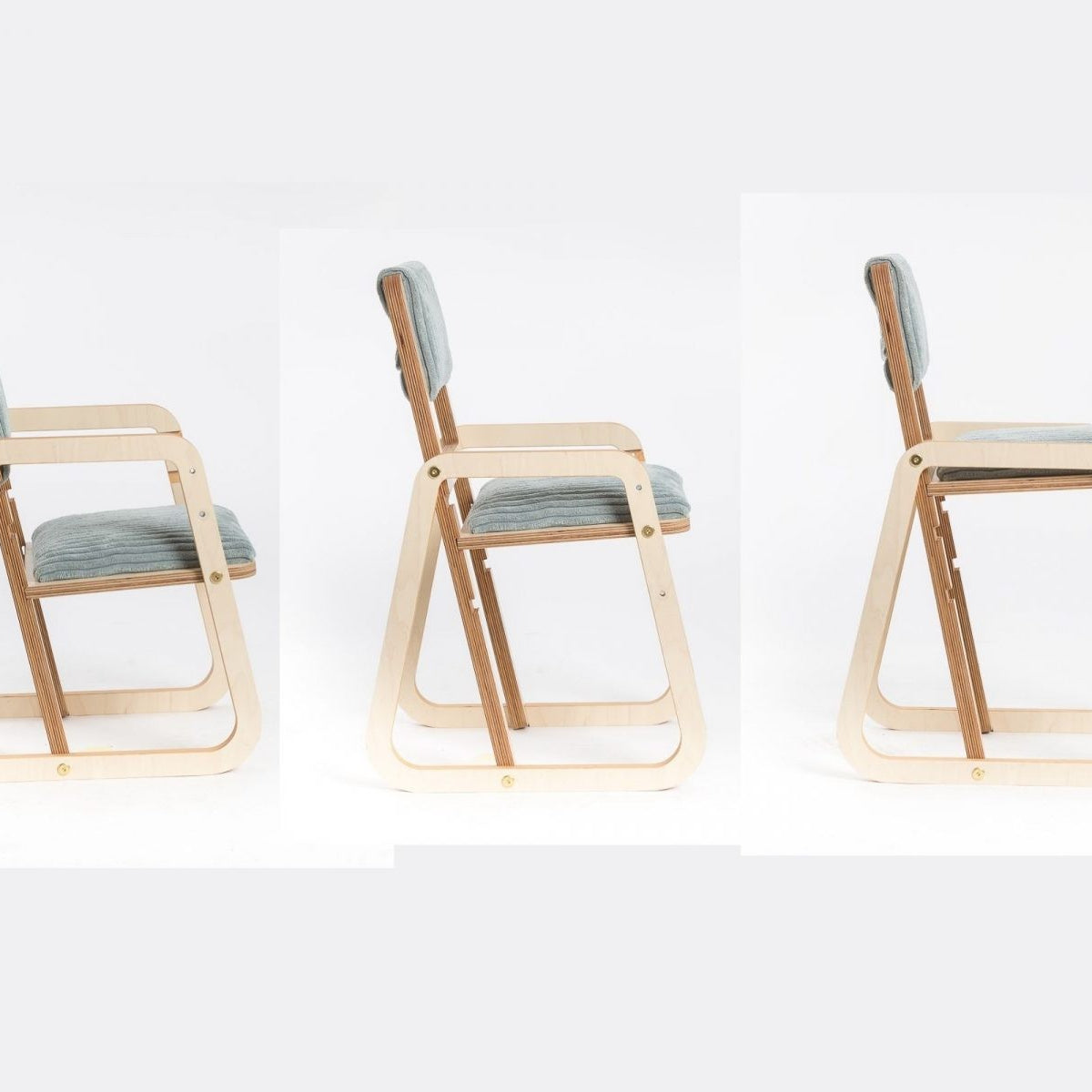 Adjustable Children Chair Julle - Mint Green