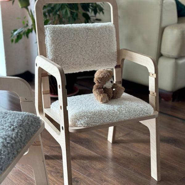 Adjustable Children Chair Luula - Vanilla Lamb