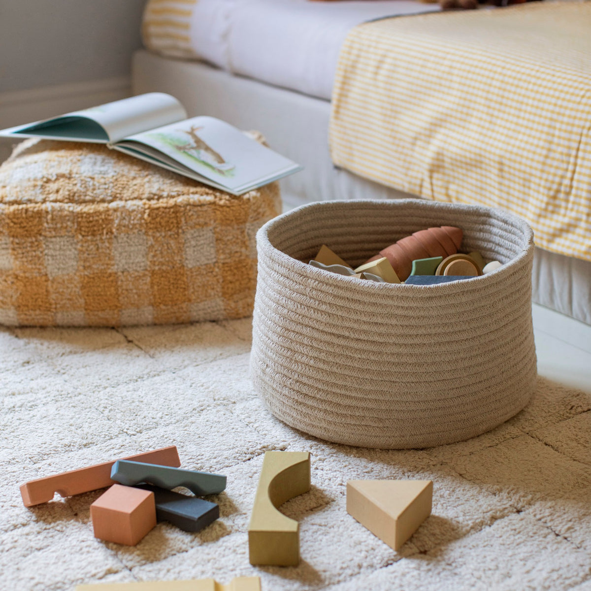 Washable Cotton Rug Mosaic, 120x160 cm