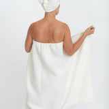 Cotton Waffle Sauna Wrap With Velcro