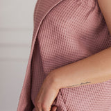 Cotton Waffle Sauna Wrap With Velcro