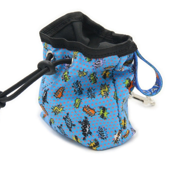 Dog treat Bag - Blue Graffiti