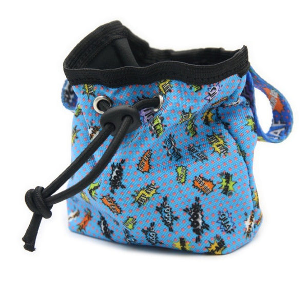 Dog treat Bag - Blue Graffiti