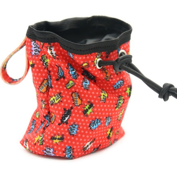 Dog treat Bag - Red Graffiti