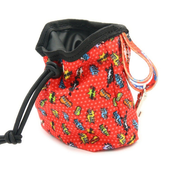 Dog treat Bag - Red Graffiti