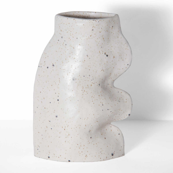 Fluxo Ceramic Vase Large - White