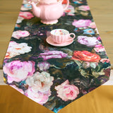 Francine Black Table Runner with Tassels
