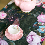 Francine Black Table Runner with Tassels