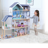 Wooden Dollhouse Crystal with LED Lights