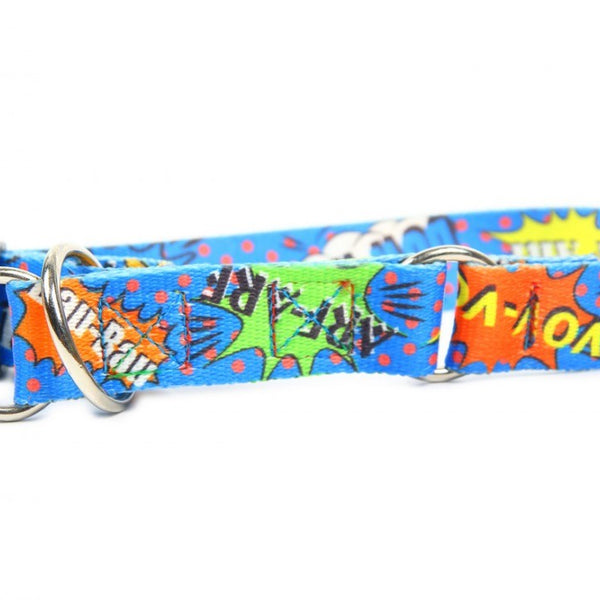 Half Chocke Collar - Blue Graffiti