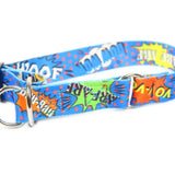 Half Chocke Collar - Blue Graffiti