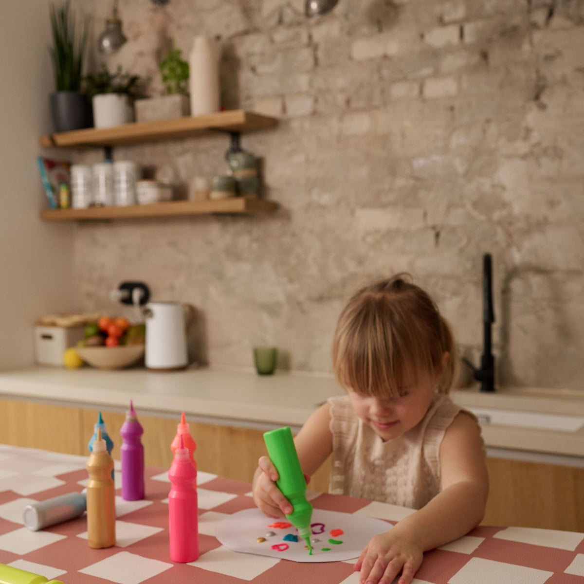 Kids Mealtime Floor Mat, Non-Slip & Waterproof - Chess Terra