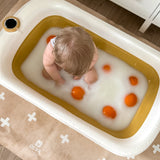 Kids Mealtime Floor Mat, Non-Slip & Waterproof - Cross Sand