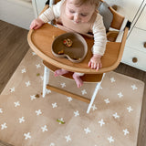 Kids Mealtime Floor Mat, Non-Slip & Waterproof - Cross Sand