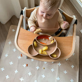 Kids Mealtime Floor Mat, Non-Slip & Waterproof - Cross Sand
