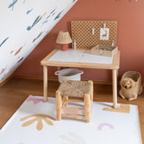Kids Mealtime Floor Mat, Non-Slip & Waterproof - Organic Beach