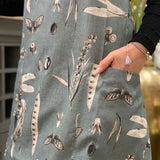 Ladies' Apron With Crossed Straps - Seeds Aqua