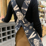 Ladies' Apron With Crossed Straps - Seeds Carbon
