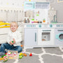 Large Wooden Play Kitchen with Accessories