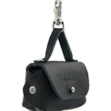 Leather Dog Waste Bag Dispenser Bellissima – Black