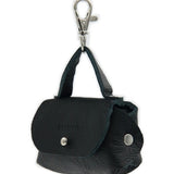 Leather Dog Waste Bag Dispenser Bellissima – Black