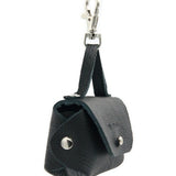 Leather Dog Waste Bag Dispenser Bellissima – Black