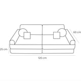 Medium Modular Sofa for Kids - Churros Beige
