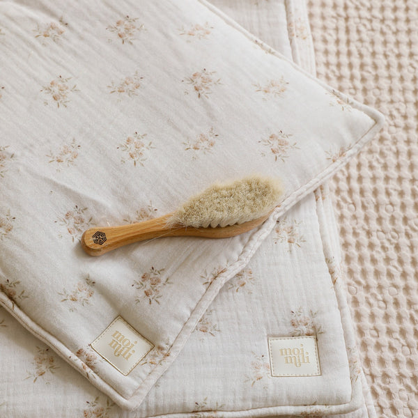 Muslin Baby Blanket + Pillow Set - Boho Flowers