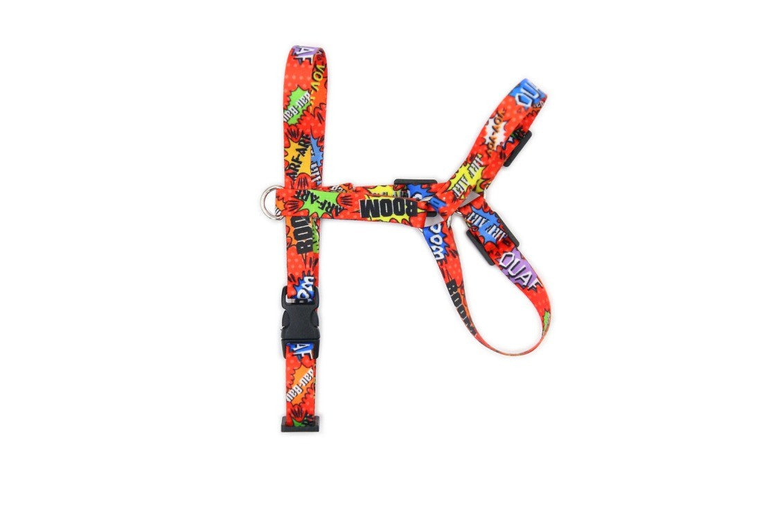 Nylon Harness – Red Graffiti